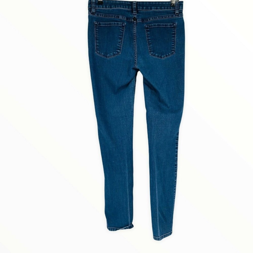 Prana Straight Leg Women Slim Jeans Denim Pants Blue 6 Mid Rise Medium Wash - Picture 3 of 3